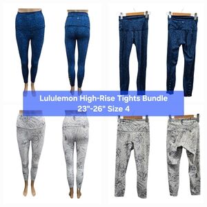 Lululemon High-Rise Tights Bundle Size 4
